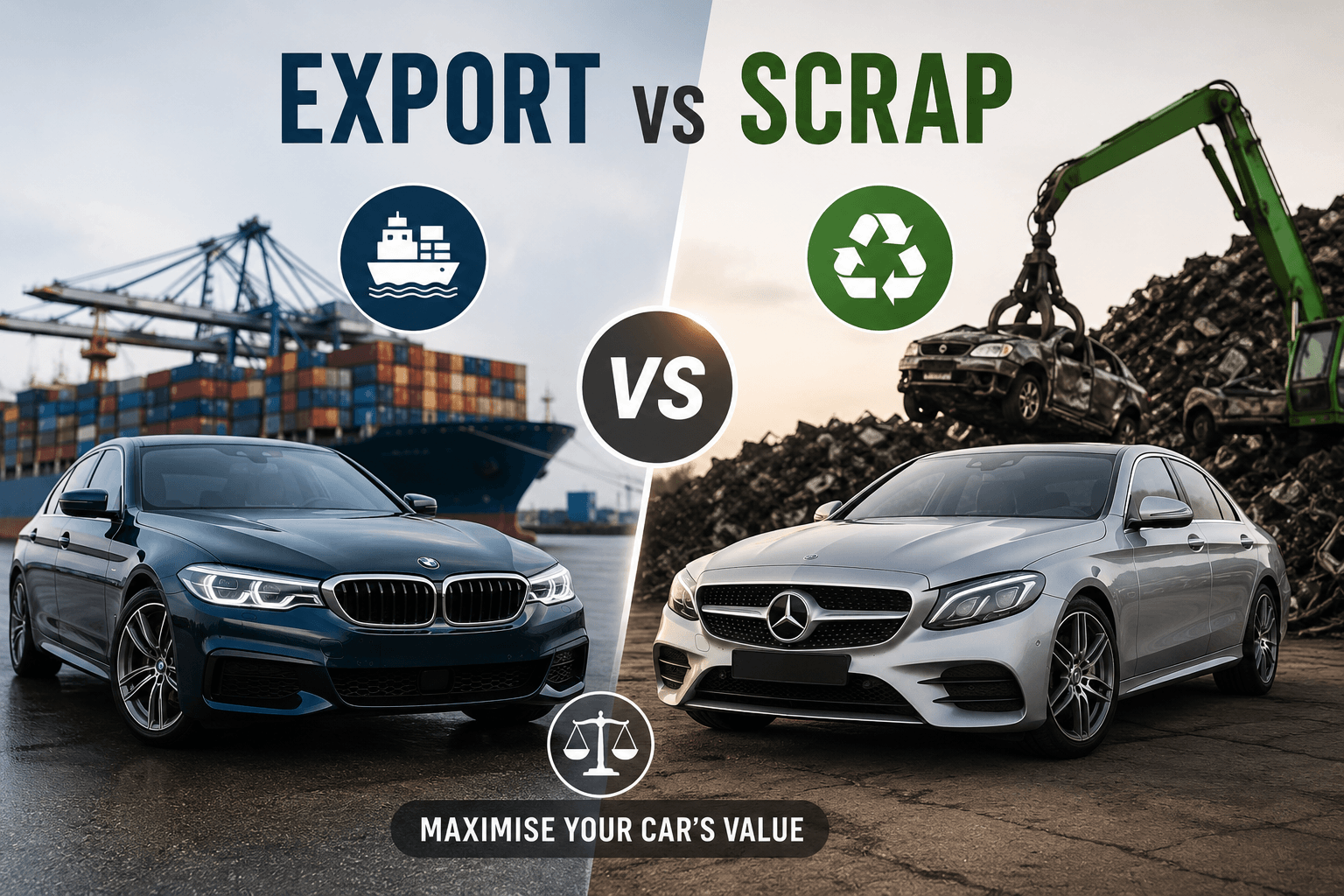 Scrap or Export BMW Mercedes